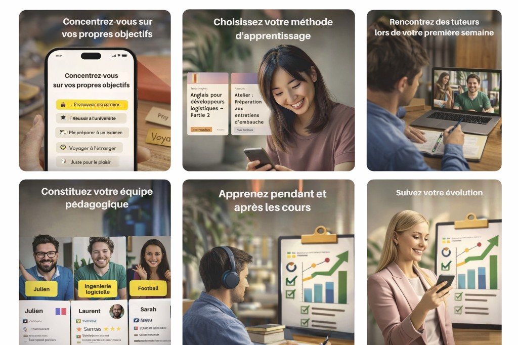 Commencer l'apprentissage : objectifs, méthode, tuteurs, équipe pédagogique, apprentissage et suivi de l'évolution